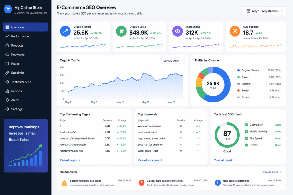 Full E-Commerce SEO service”